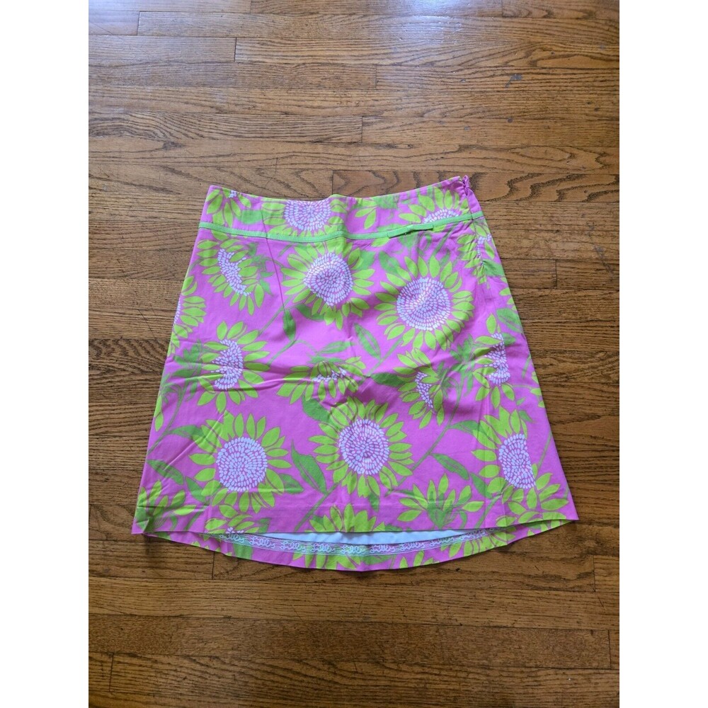 VTG Lily Pulitzer Fabulous Floral A-Line Skirt size Medium